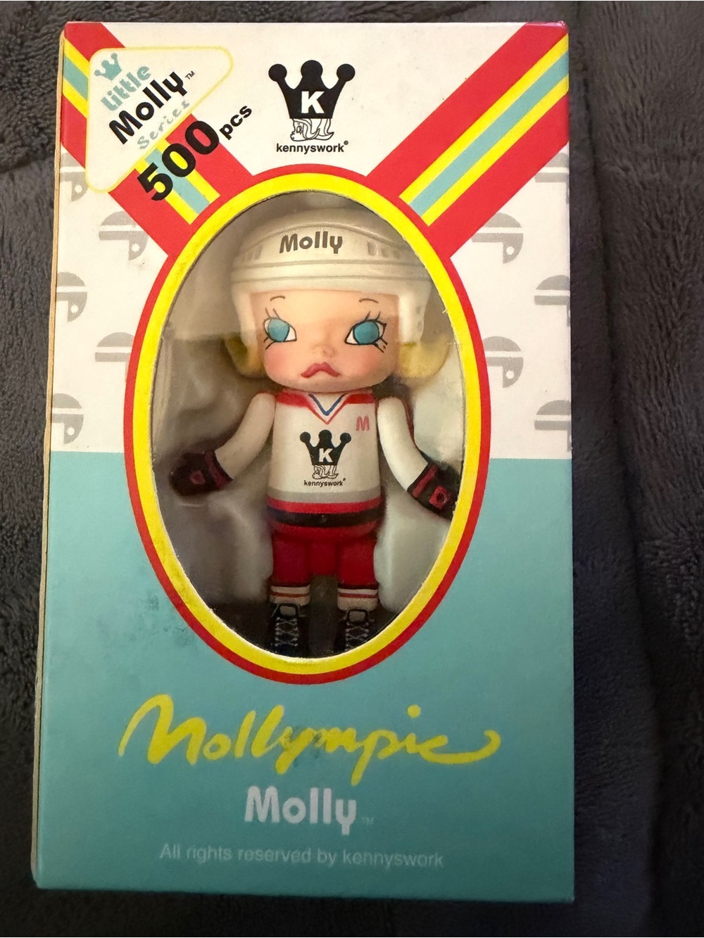 2008 Molly Olympic Hockey Figure Kennyswork - White, Red, Black. Only 500 made.